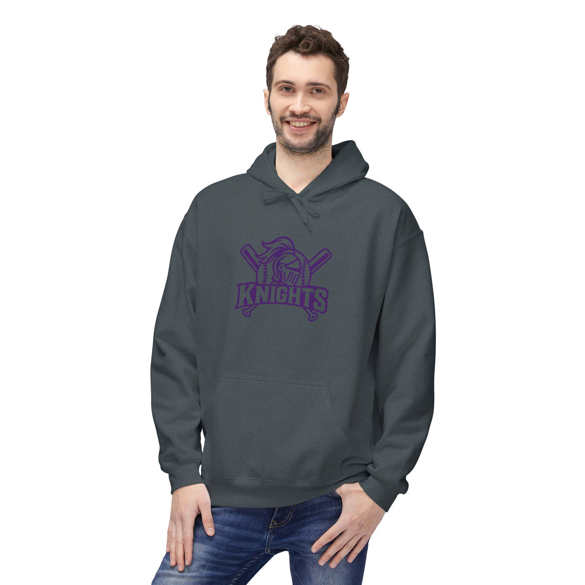 Unisex Midweight Softstyle Fleece Hoodie - Purple