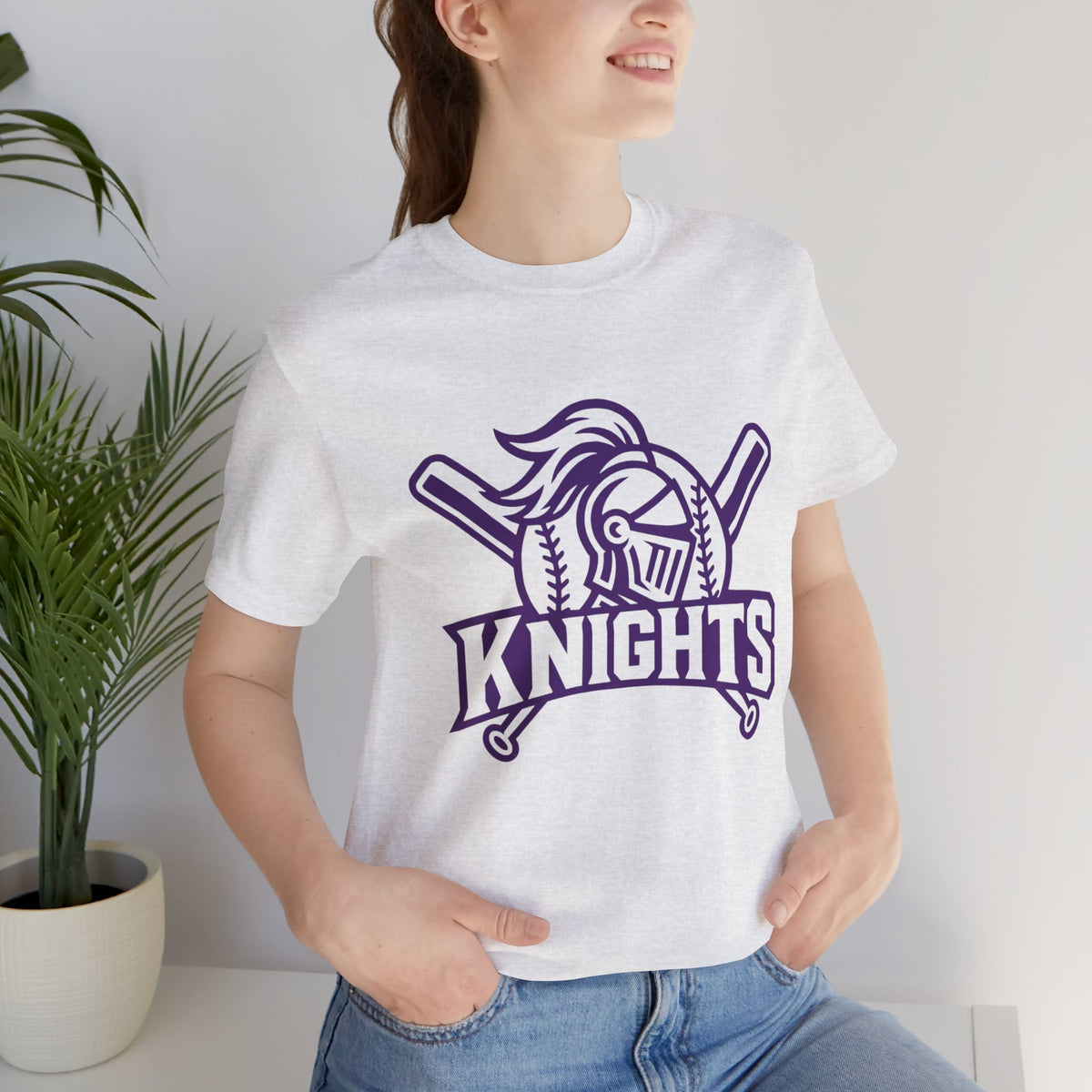 Unisex Jersey Short Sleeve Tee - Purple