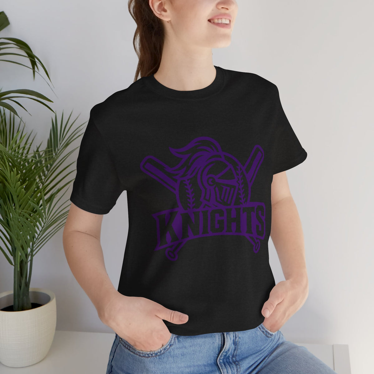 Unisex Jersey Short Sleeve Tee - Purple
