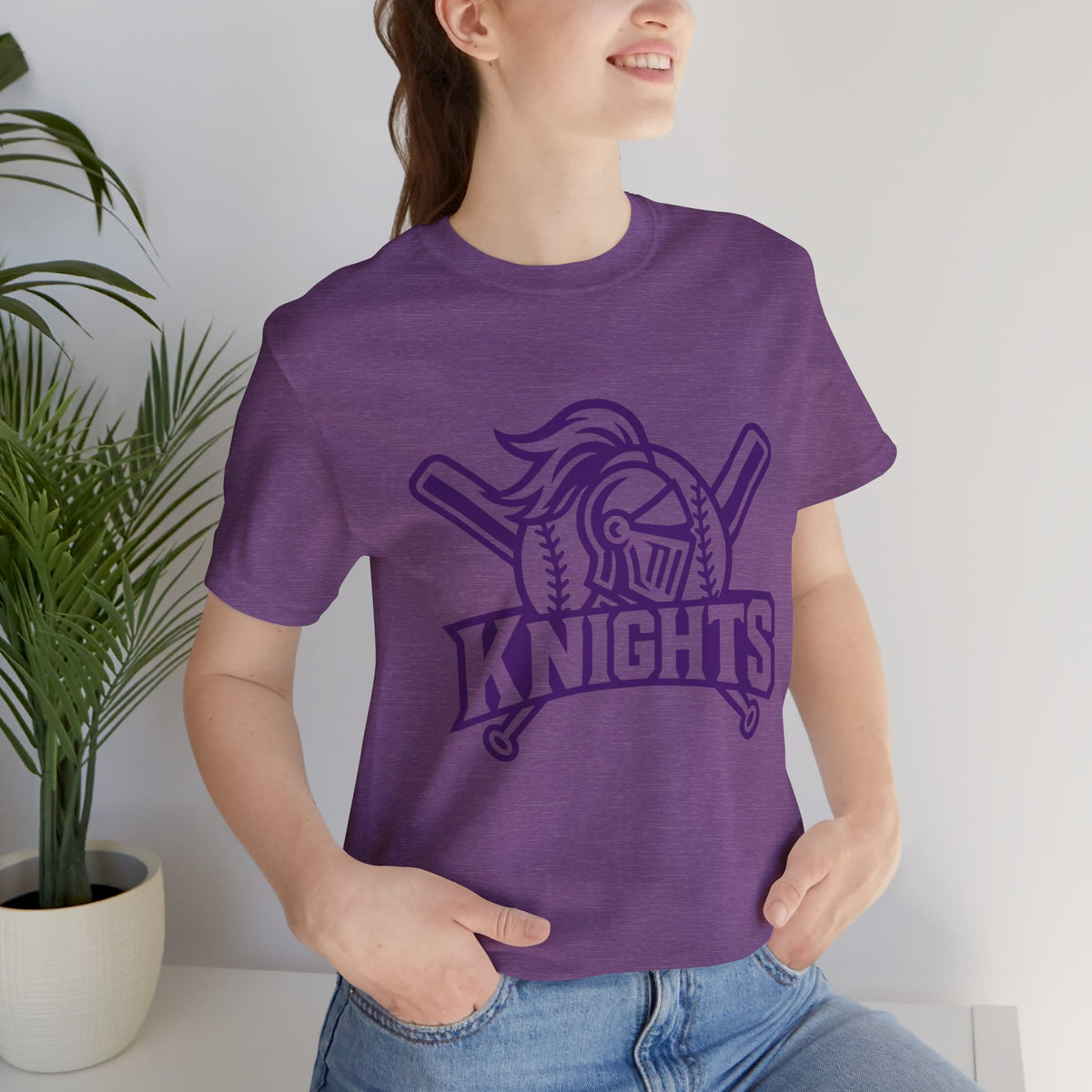 Unisex Jersey Short Sleeve Tee - Purple