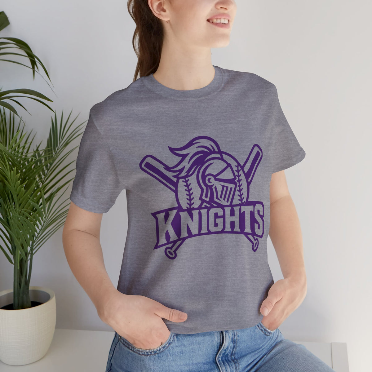 Unisex Jersey Short Sleeve Tee - Purple
